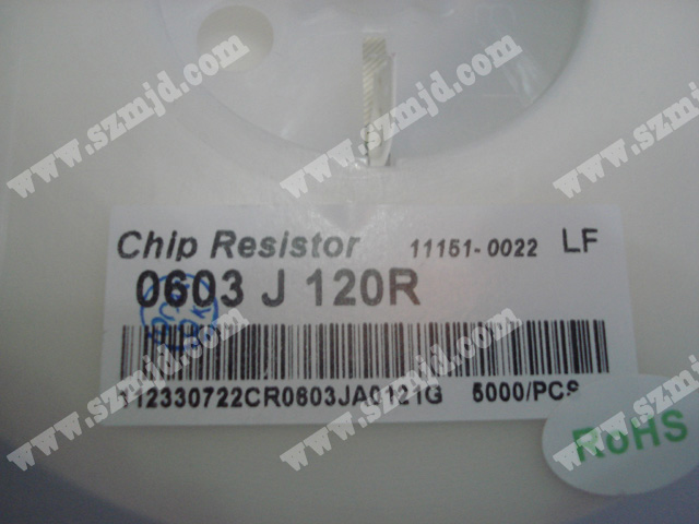 芯片电阻 Chip resistor  0603 J 120R