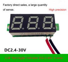 0.28 small RED digital voltmeter 2 wires DC2.40-30